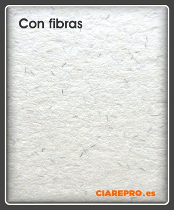 papel con fibras